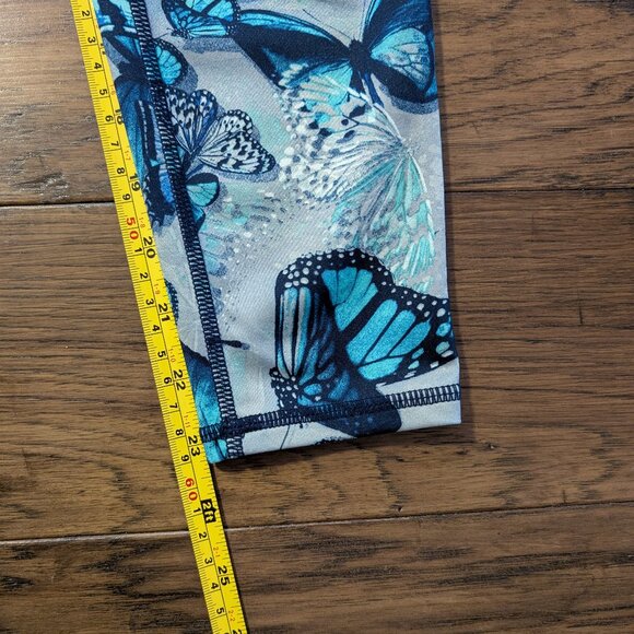Gap kids leggings grey blue butterfly print size XL 12-13 - Picture 6 of 12